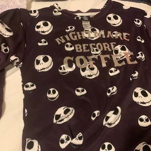 “The nightmare before Christmas “pajama top